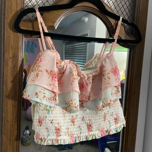 Floral crop top & skirt set - Picture 2 of 3